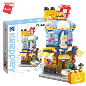   QMAN C0105 Keepplay - Divat shopping bevásárlóház építőjáték - 100% kompatibilis minden más kedvelt márkával