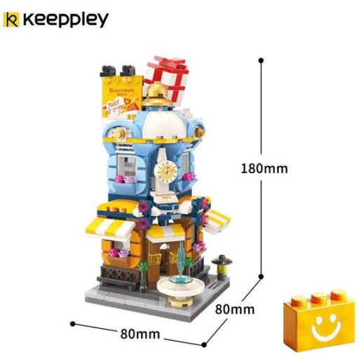 QMAN C0105 Keepplay - Divat shopping bevásárlóház építőjáték - 100% kompatibilis minden más kedvelt márkával