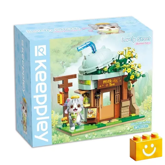 QMAN K28007 Keepplay - Ash macska Milk tea shopja építőjáték - 100% kompatibilis minden más kedvelt márkával QMAN K28007 Keepplay - Ash macska Milk tea shopja építőjáték - 100% kompatibilis minden más kedvelt márkával