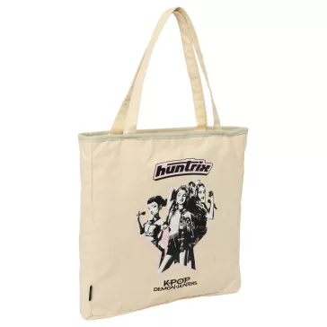   K-pop Démonvadászok Hunterx cipzáras vászon válltáska, bevásárlótáska 38 cm