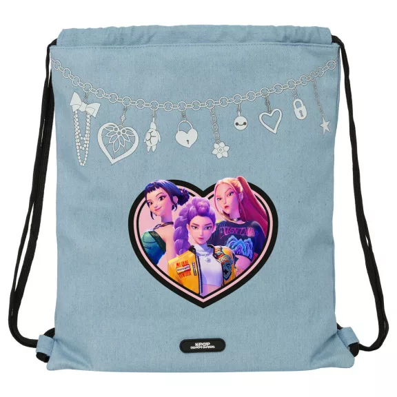 K-pop Démonvadászok Denim Dreams sporttáska, tornazsák 40 cm K-pop Démonvadászok Denim Dreams sporttáska, tornazsák 40 cm