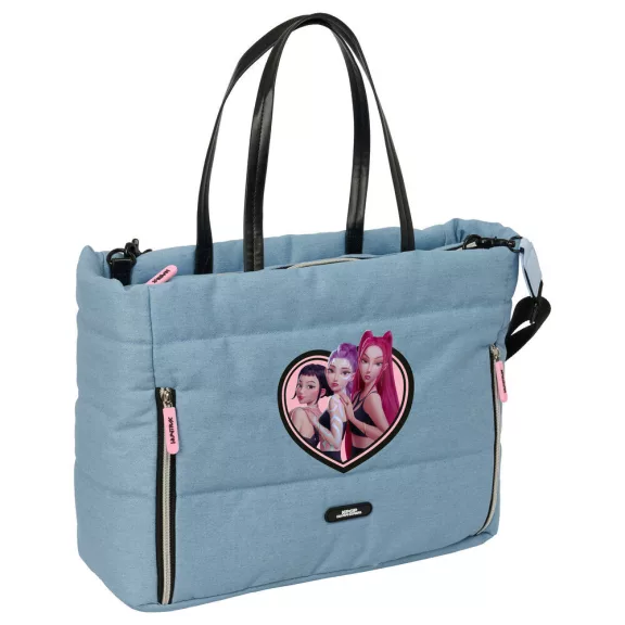 K-pop Démonvadászok Denim Dreams táska, válltáska laptoptartóval 40 cm K-pop Démonvadászok Denim Dreams táska, válltáska laptoptartóval 40 cm