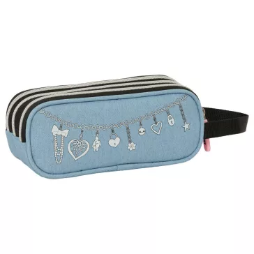   K-pop Démonvadászok Denim Dreams 3 rekeszes tolltartó 21 cm