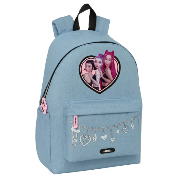 K-pop Démonvadászok Denim Dreams iskolatáska, táska laptop tartóval 43 cm K-pop Démonvadászok Denim Dreams iskolatáska, táska laptop tartóval 43 cm