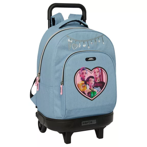 K-pop Démonvadászok Denim Dreams prémium gurulós iskolatáska, táska 45 cm K-pop Démonvadászok Denim Dreams prémium gurulós iskolatáska, táska 45 cm