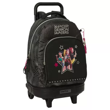   K-pop Démonvadászok Energy prémium gurulós iskolatáska, táska 45 cm