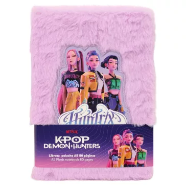   K-pop Démonvadászok Hunterx plüss A5 notesz, jegyzetfüzet