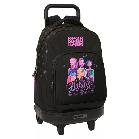 K-pop Démonvadászok Negra prémium gurulós iskolatáska, táska 45 cm K-pop Démonvadászok Negra prémium gurulós iskolatáska, táska 45 cm