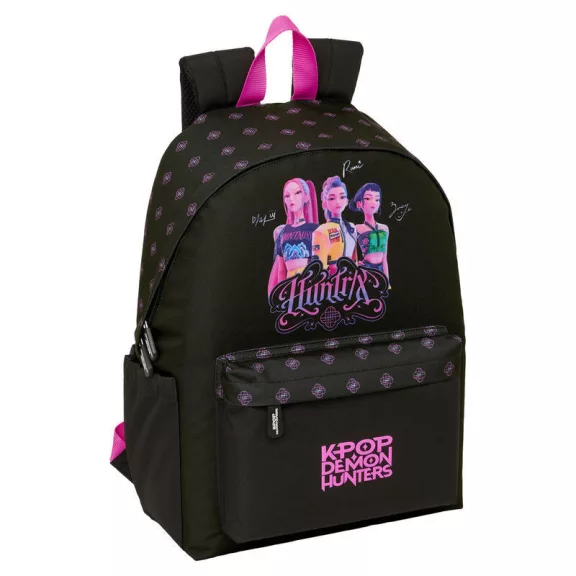 K-pop Démonvadászok Negra iskolatáska, táska laptop tartóval 43 cm K-pop Démonvadászok Negra iskolatáska, táska laptop tartóval 43 cm