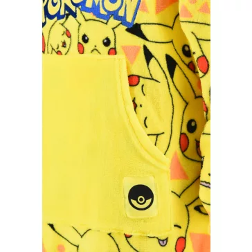   Pokémon Yellow belebújós plüss polár takaró, poncsó 10-16 év