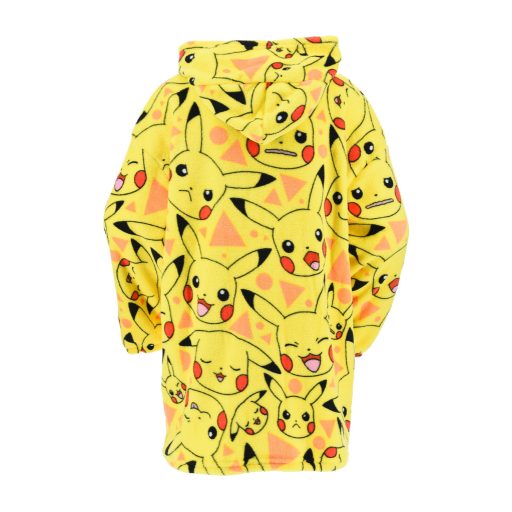 Pokémon Yellow belebújós plüss polár takaró, poncsó 10-16 év