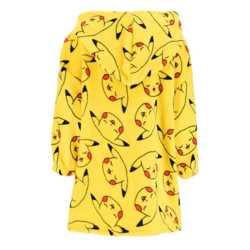 Pokémon Pika belebújós plüss polár takaró, poncsó 4-10 év