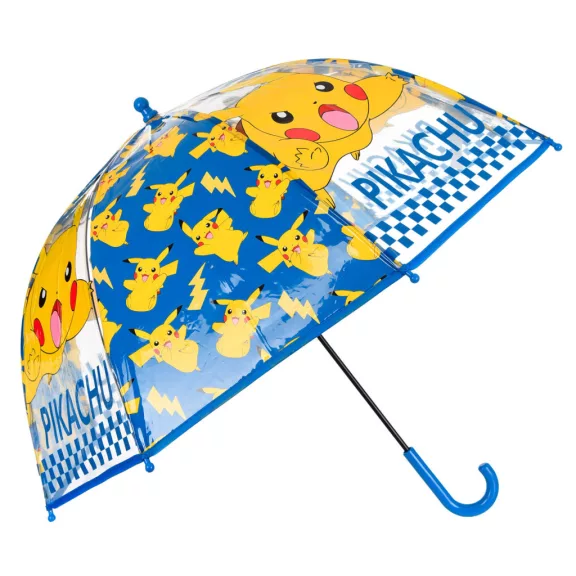 Pokémon Electric gyerek átlátszó esernyő Ø72 cm Pokémon Electric gyerek átlátszó esernyő Ø72 cm