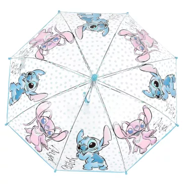   Disney Lilo és Stitch, A csillagkutya Angel gyerek átlátszó esernyő Ø72 cm
