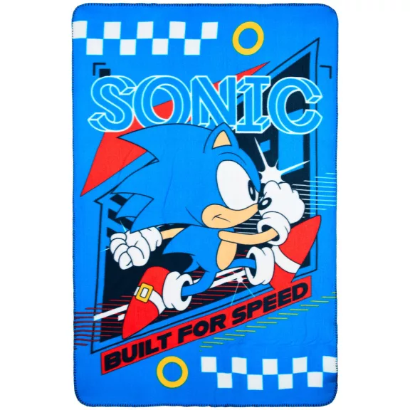 Sonic a sündisznó Built for Speed polár takaró 100x150cm Sonic a sündisznó Built for Speed polár takaró 100x150cm