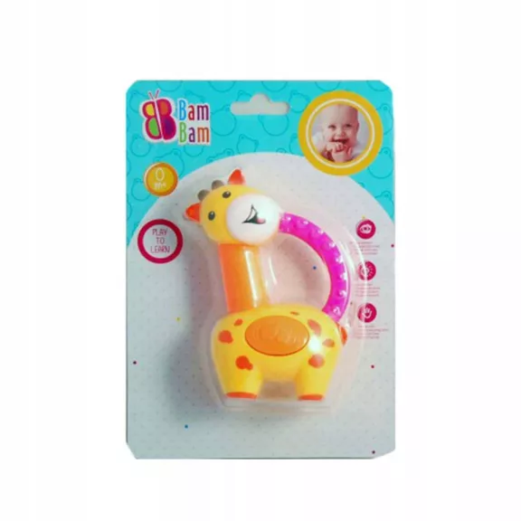 Zsiráf Pink baba csörgő