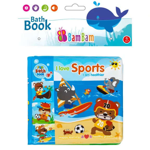 Sport Animals pancsolókönyv babajáték Sport Animals pancsolókönyv babajáték