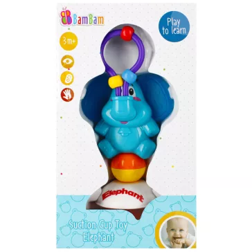 Elefánt Blue baba játék tapadókoronggal