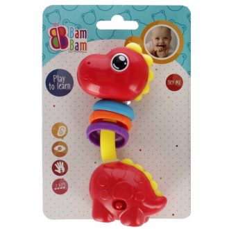 Dinoszaurusz Red zenélő baba csörgő