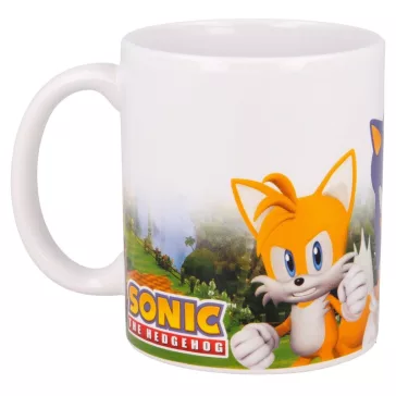   Sonic a sündisznó Power Trio porcelán bögre 325 ml (11 oz) Díszdobozban
