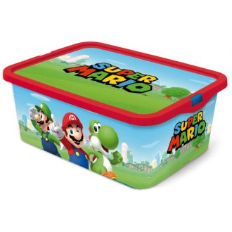 Super Mario Mushroom Kingdom műanyag tároló doboz 13 L