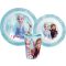 Disney Jégvarázs Blue Forest étkészlet, micro műanyag szett, pohárral 260 ml