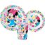 Disney Minnie Feel Good étkészlet, micro műanyag szett, pohárral 260 ml