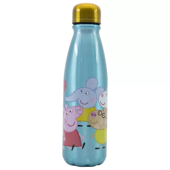 Peppa malac Core alumínium kulacs csavaros kupakkal 600 ml