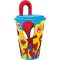 Pókember Spidey szívószálas pohár, műanyag 430 ml