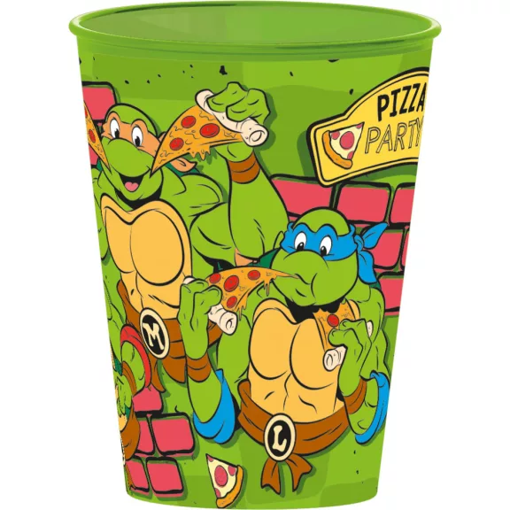 Tini Nindzsa Teknőcök Pizza műanyag pohár 260 ml Tini Nindzsa Teknőcök Pizza műanyag pohár 260 ml