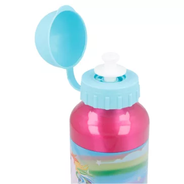 Unikornis Rainbow alumínium kulacs ivókupakkal 400 ml