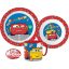 Disney Verdák Lets Race étkészlet, micro műanyag szett bögrével 265 ml