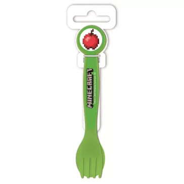   Minecraft Creeper Apple műanyag evőeszköz készlet - 2 darabos