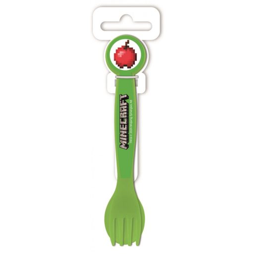 Minecraft Creeper Apple műanyag evőeszköz készlet - 2 darabos
