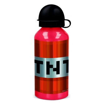 Minecraft TNT alumínium kulacs ivókupakkal 400 ml