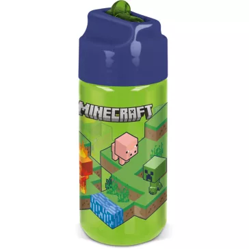   Minecraft Creeper Hydro műanyag szívószálas kulacs 430 ml