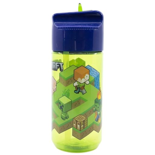 Minecraft Creeper Hydro műanyag szívószálas kulacs 430 ml