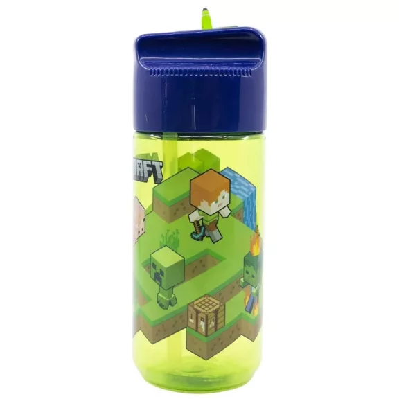 Minecraft Creeper Hydro műanyag szívószálas kulacs 430 ml
