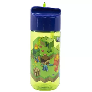   Minecraft Creeper Hydro műanyag szívószálas kulacs 430 ml