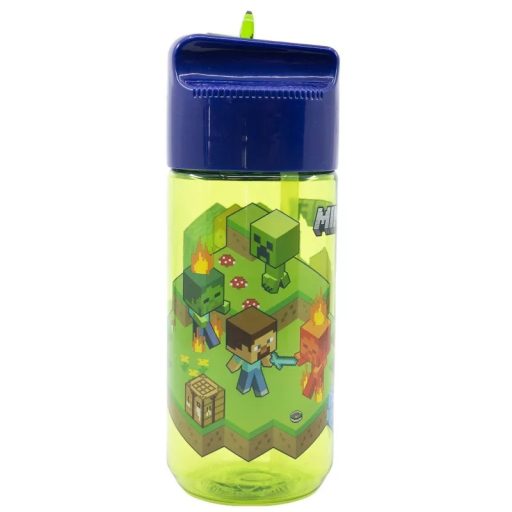 Minecraft Creeper Hydro műanyag szívószálas kulacs 430 ml