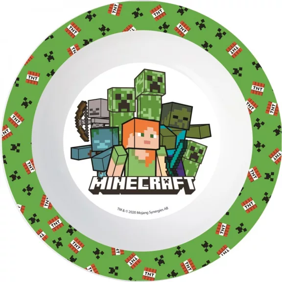 Minecraft Creeper micro mélytányér Minecraft Creeper micro mélytányér