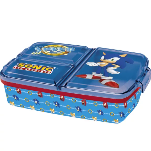 Sonic a sündisznó Speed több rekeszes uzsonnás doboz, szendvicsdoboz Sonic a sündisznó Speed több rekeszes uzsonnás doboz, szendvicsdoboz