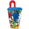 Sonic a sündisznó Adventure szívószálas pohár, műanyag 430 ml