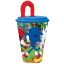 Sonic a sündisznó Adventure szívószálas pohár, műanyag 430 ml