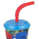 Sonic a sündisznó Adventure szívószálas pohár, műanyag 430 ml Sonic a sündisznó Adventure szívószálas pohár, műanyag 430 ml