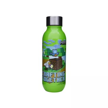 Minecraft Crafting műanyag kulacs csavaros kupakkal 640 ml