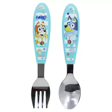 Bluey Yummy fém ergo evőeszköz készlet - 2 darabos