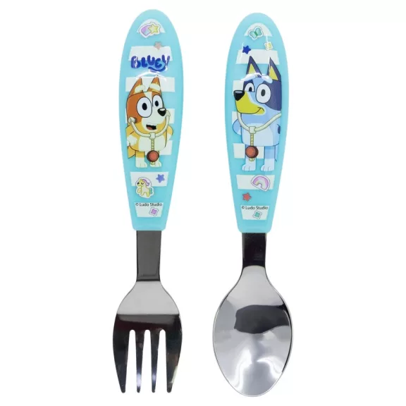 Bluey Yummy fém ergo evőeszköz készlet - 2 darabos