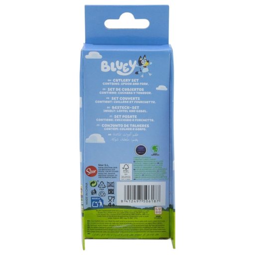 Bluey Yummy fém ergo evőeszköz készlet - 2 darabos