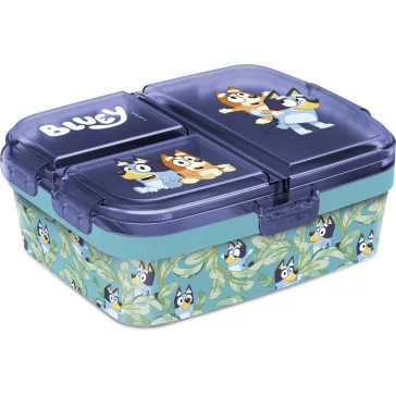   Bluey Leaves több rekeszes uzsonnás doboz, szendvicsdoboz XL